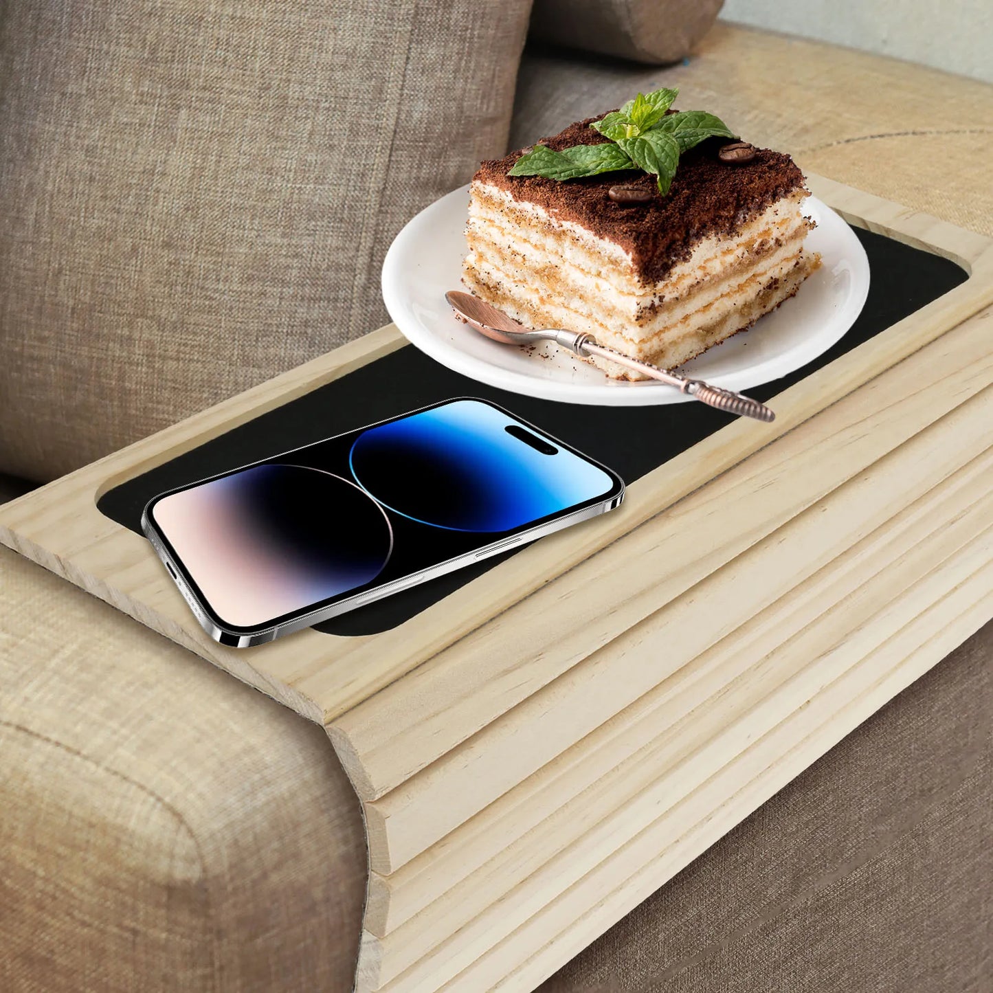 Bamboo Couch Cup Holder