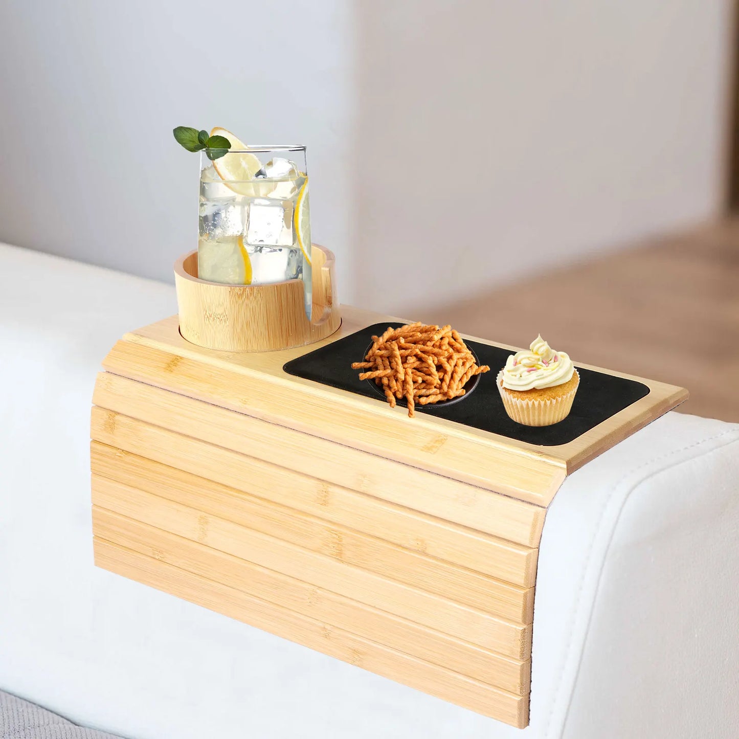 Bamboo Couch Cup Holder