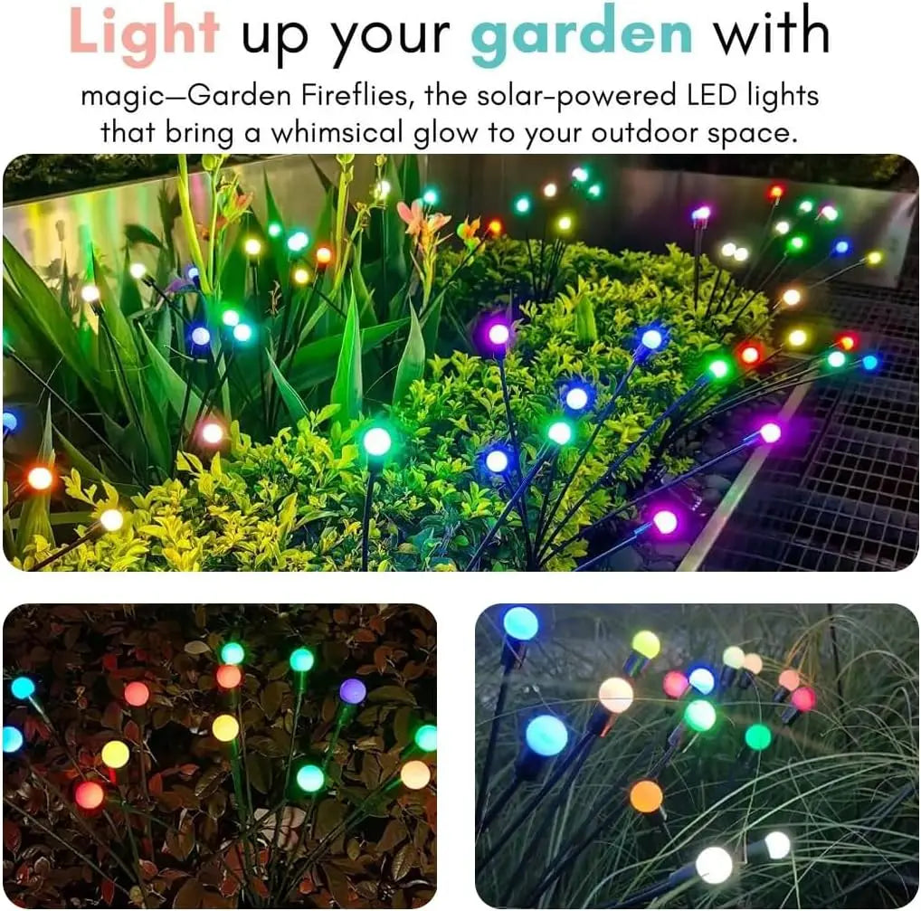 Solar Firefly Garden Lights – Waterproof & Vibrant Outdoor Decoration (New 2025 Upgrade)