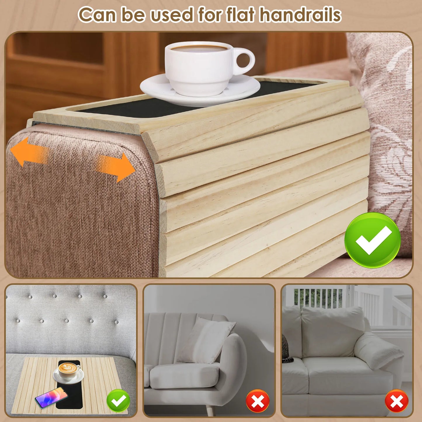 Bamboo Couch Cup Holder